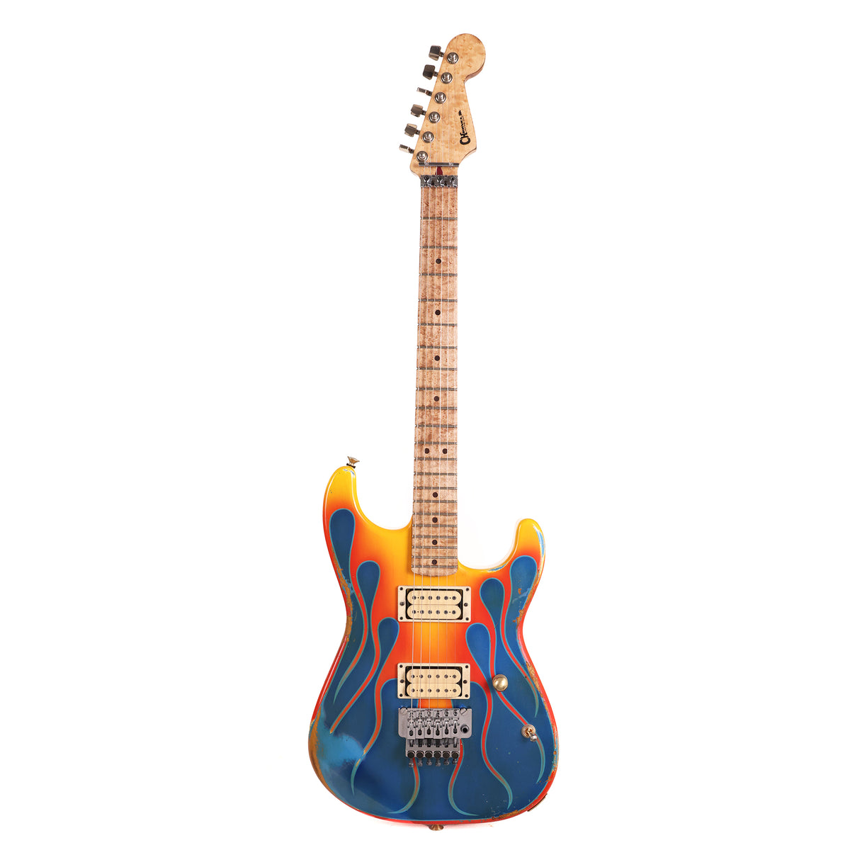 Charvel Custom Shop Graphic Nitro Relic San Dimas Masterbuilt Hot Rod Flames — 3