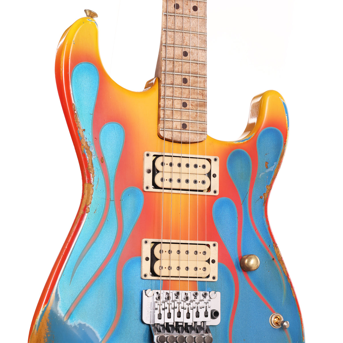 Charvel Custom Shop Graphic Nitro Relic San Dimas Masterbuilt Hot Rod Flames — 5