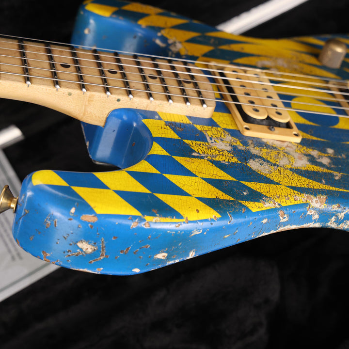 Charvel Custom Shop Graphic Nitro Relic San Dimas Masterbuilt Buzzsaw Checkerboard