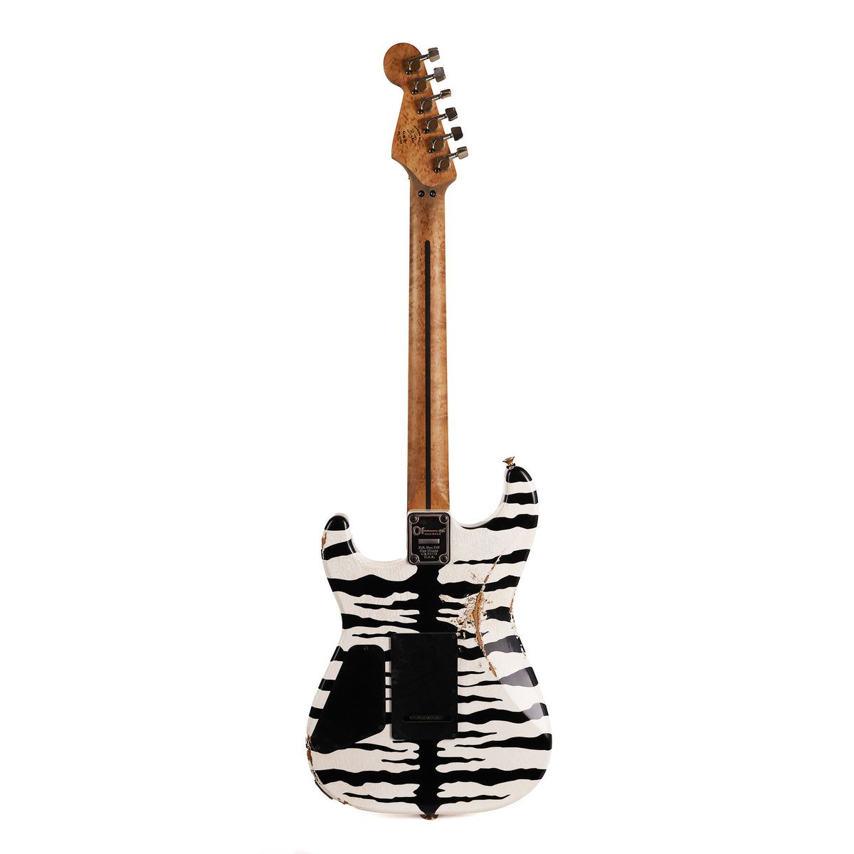 Charvel Custom Shop Graphic Nitro Relic San Dimas Masterbuilt White Bengal — 4