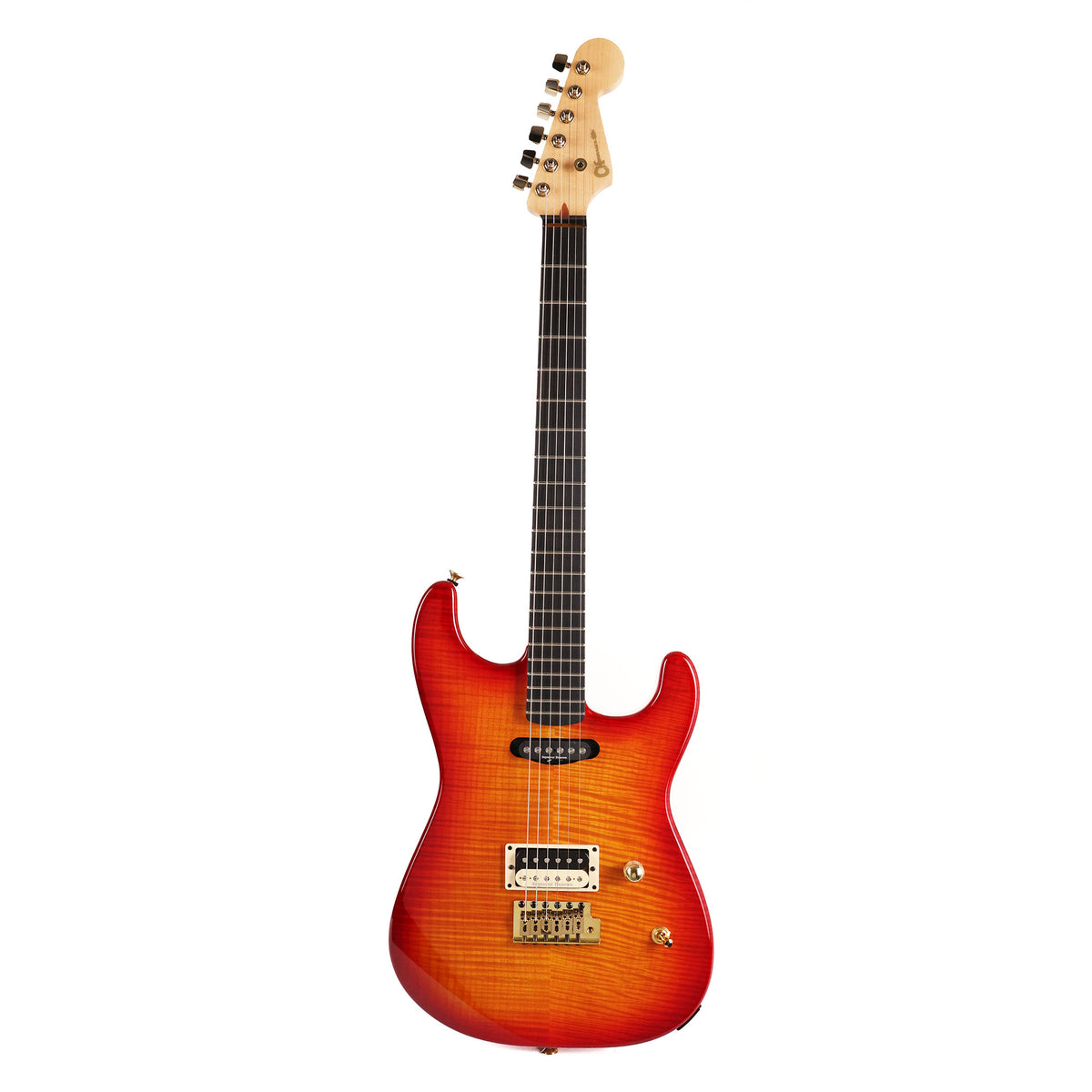 Charvel Custom Shop San Dimas HS Solid Flame Maple Body NOS Cherry Sunburst Masterbuilt Big Rob — 3