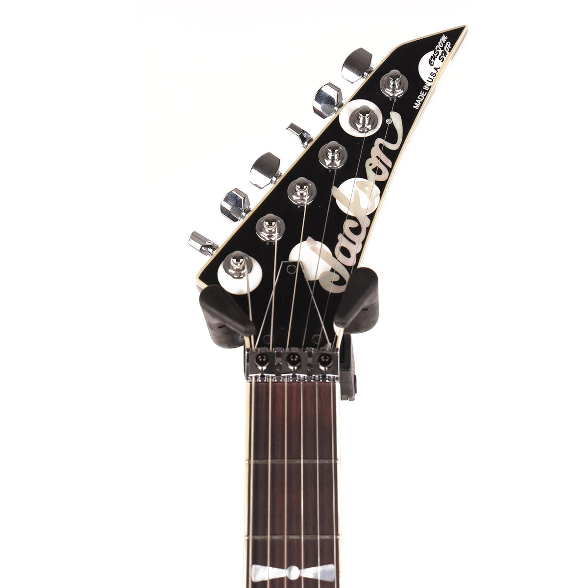 Jackson Custom Shop King V Black and White Polka Dots — 3