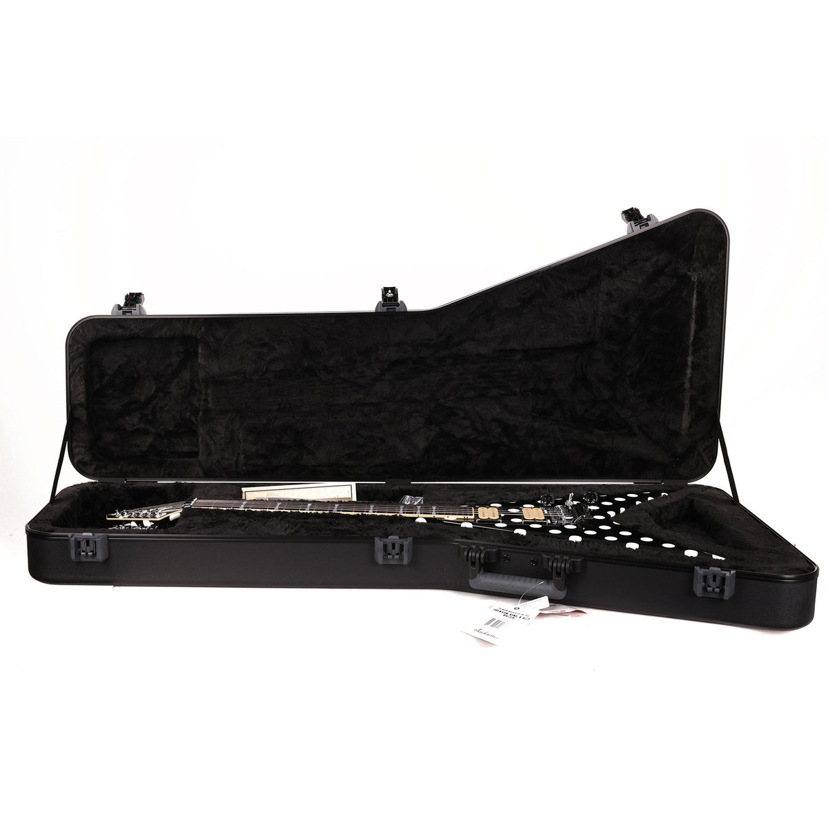 Jackson Custom Shop King V Black and White Polka Dots — 10