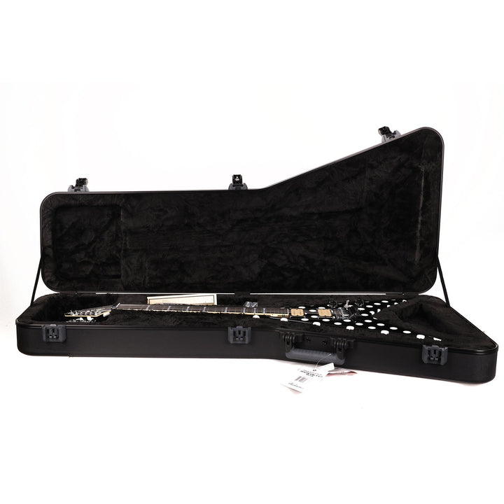 Jackson Custom Shop King V Black and White Polka Dots