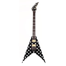 Jackson Custom Shop King V Black and White Polka Dots