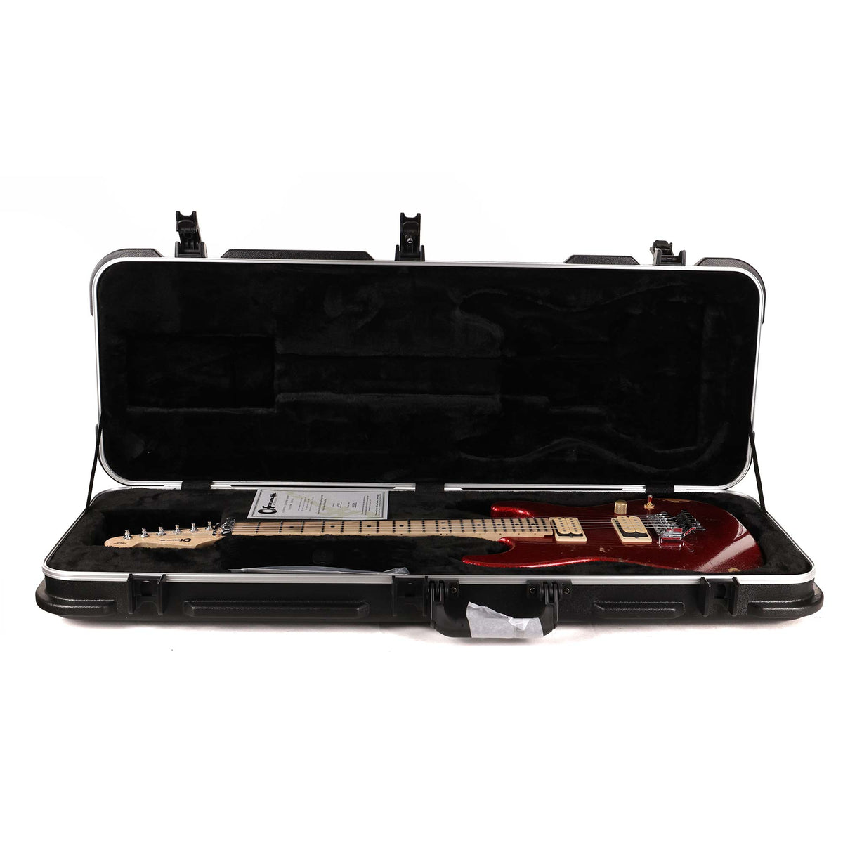 Charvel Custom Shop Nitro Aged San Dimas Red Sparkle Reverse Headstock — 13