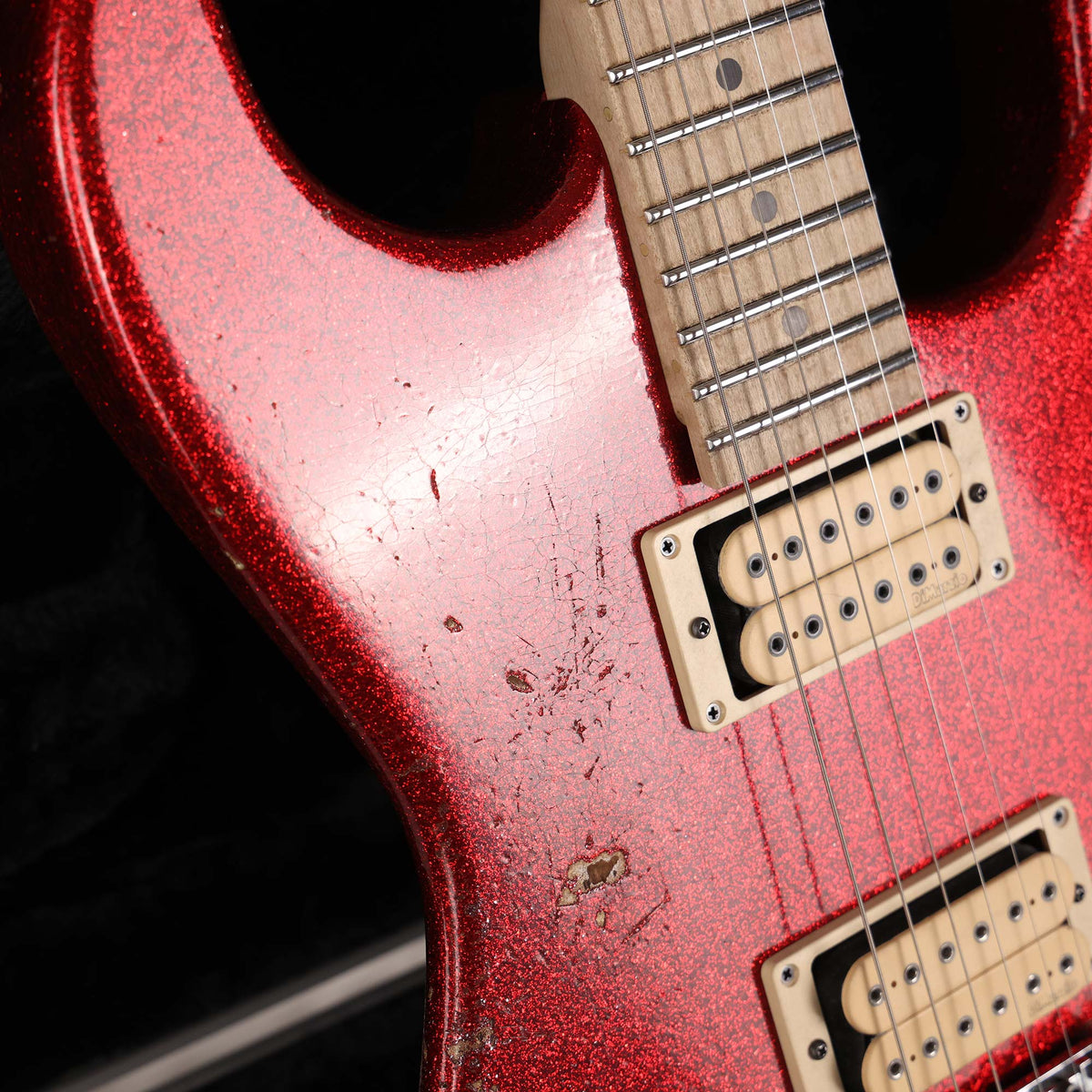 Charvel Custom Shop Nitro Aged San Dimas Red Sparkle Reverse Headstock — 6