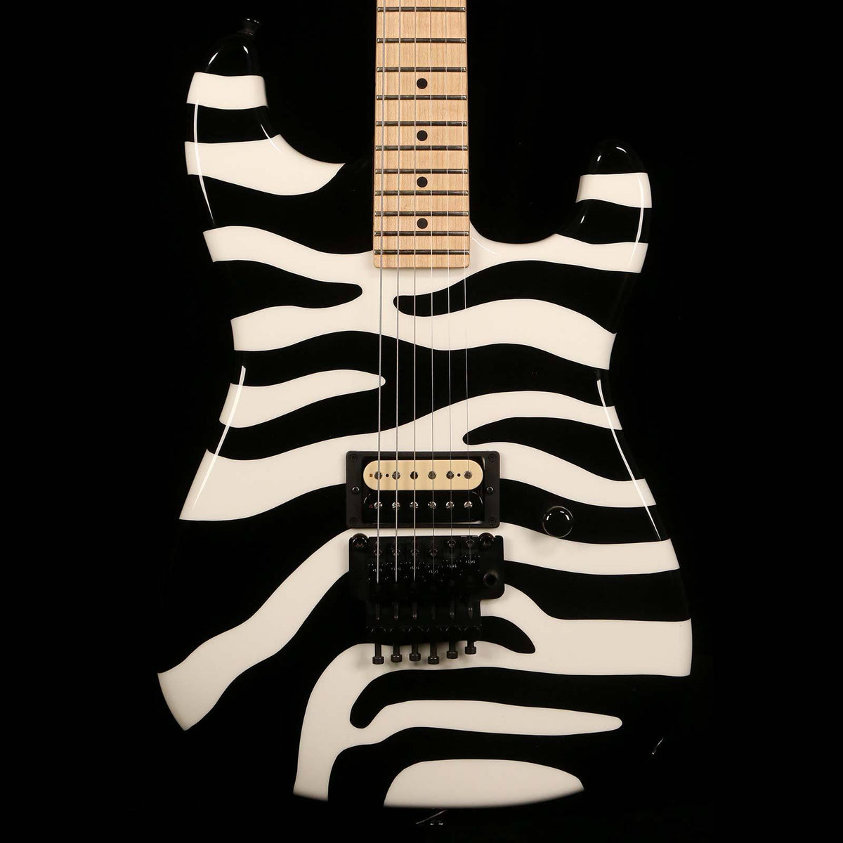 Charvel Custom San Dimas Dan Lawrence Zebra Stripe — 1