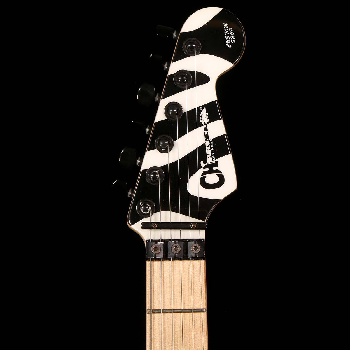 Charvel Custom San Dimas Dan Lawrence Zebra Stripe — 4