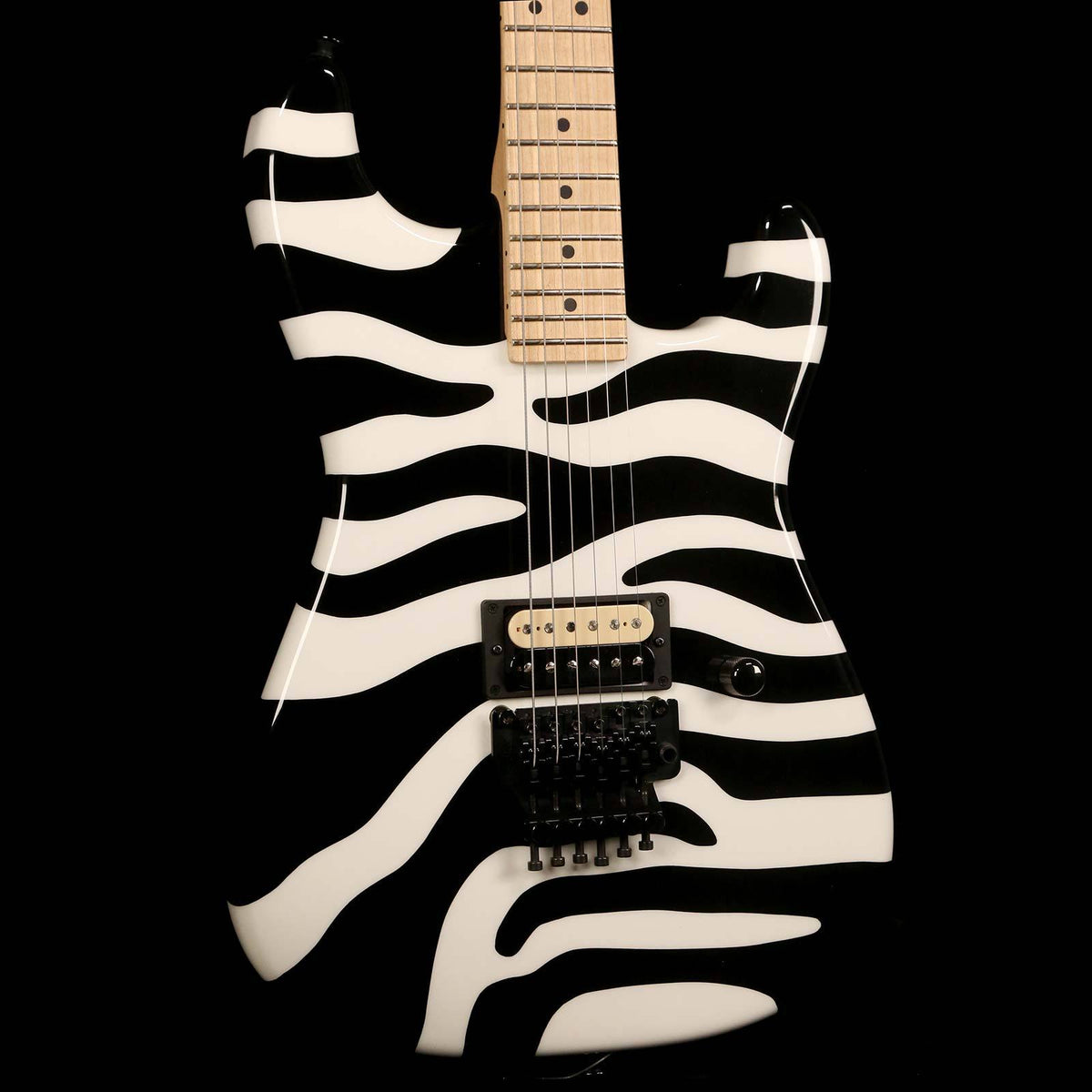Charvel Custom San Dimas Dan Lawrence Zebra Stripe — 6