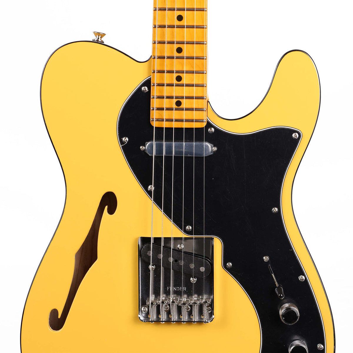 Fender Britt Daniel Tele Thinline Amarillo Gold — 4