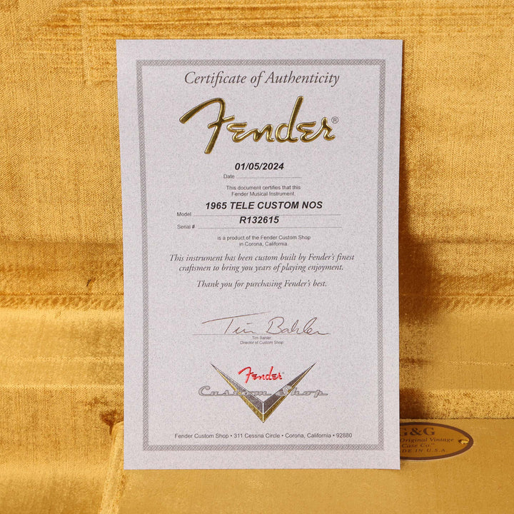 Fender Custom Shop 1965 Rosewood Telecaster Custom NOS