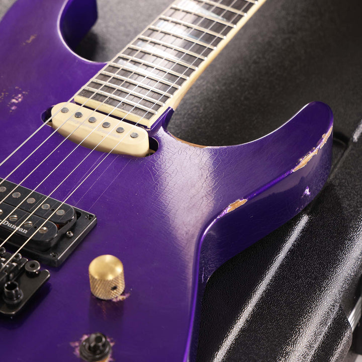 Jackson Custom Shop SL2H-V Soloist Nitro Aged Purple Metallic Reverse Headstock
