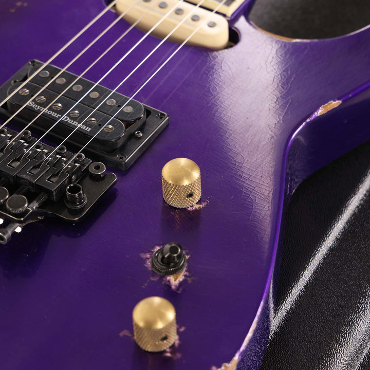 Jackson Custom Shop SL2H-V Soloist Nitro Aged Purple Metallic Reverse Headstock