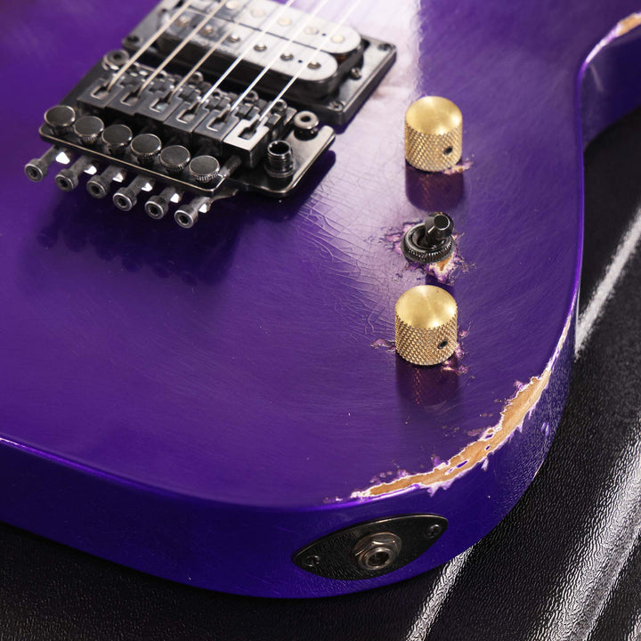 Jackson Custom Shop SL2H-V Soloist Nitro Aged Purple Metallic Reverse Headstock