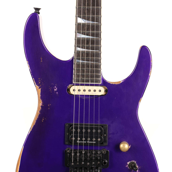 Jackson Custom Shop SL2H-V Soloist Nitro Aged Purple Metallic Reverse Headstock