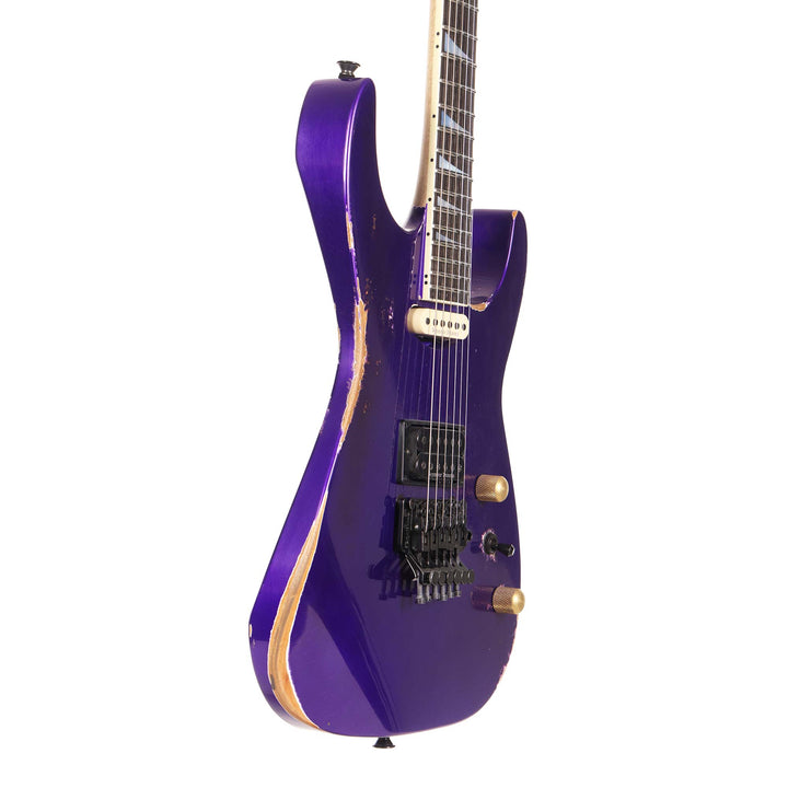 Jackson Custom Shop SL2H-V Soloist Nitro Aged Purple Metallic Reverse Headstock