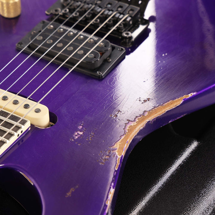 Jackson Custom Shop SL2H-V Soloist Nitro Aged Purple Metallic Reverse Headstock
