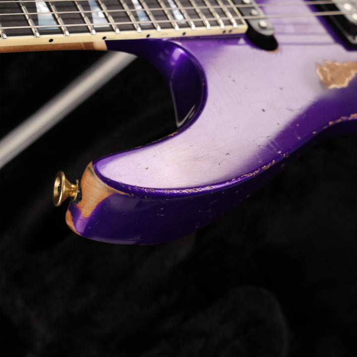 Jackson Custom Shop SL2H-V Soloist Nitro Aged Purple Metallic Reverse Headstock