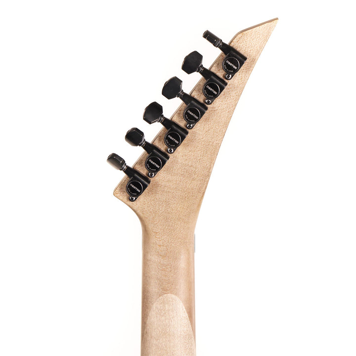 Jackson Custom Shop Music Zoo Exclusive Nitro Aged SL2H-V Soloist Canary Yellow Reverse Headstock