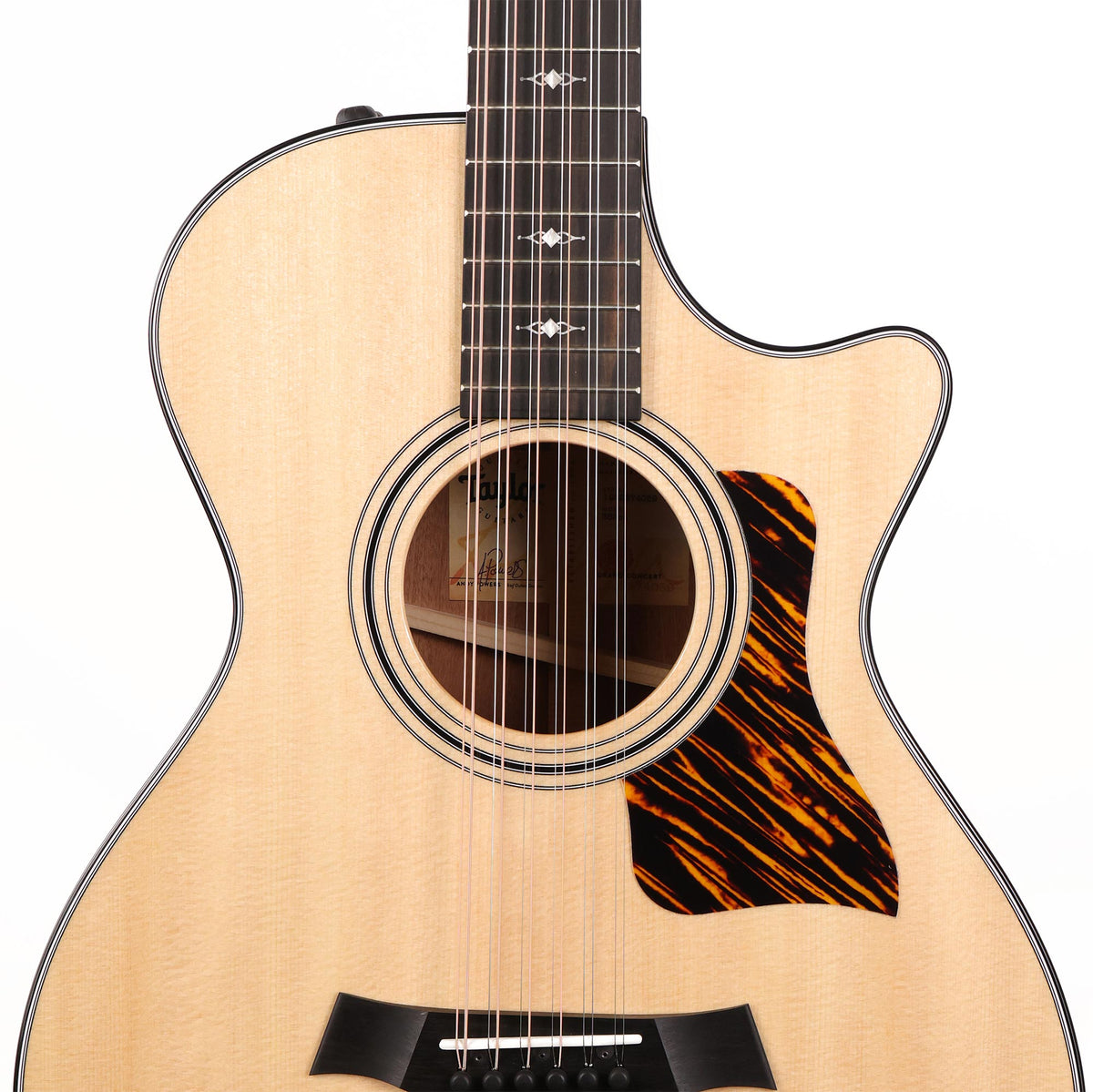 Taylor 352ce 12-Fret Grand Concert 12-String Acoustic-Electric Natural Used — 6