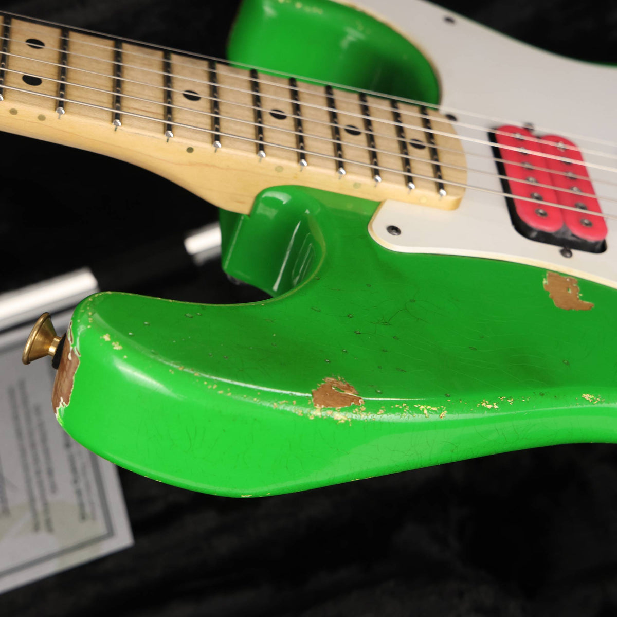 Charvel Custom Shop So Cal HSH Nitro Aged Slime Green Masterbuilt Big Rob — 7