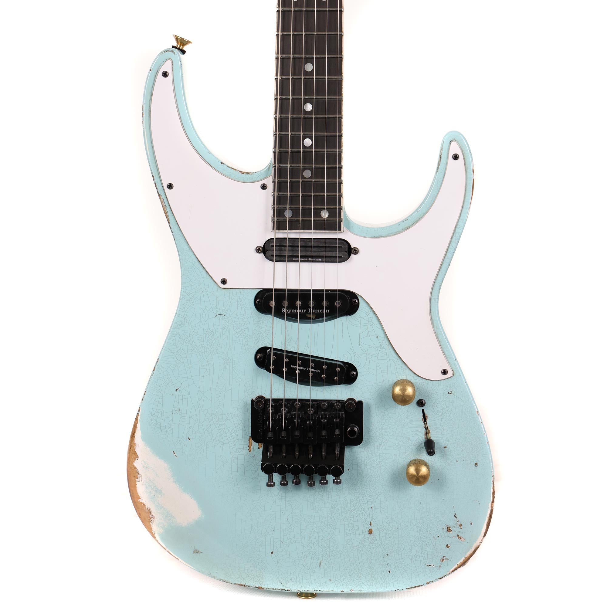 Jackson Custom Shop SL Soloist 3S-V Daphne Blue | The Music Zoo