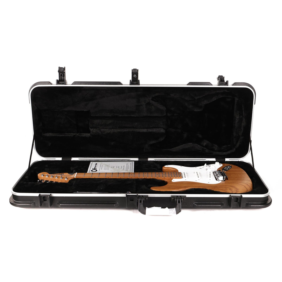 Charvel Custom Shop So-Cal SSS Masterbuilt Pat Campolattano Roasted Ash Natural Oil — 11