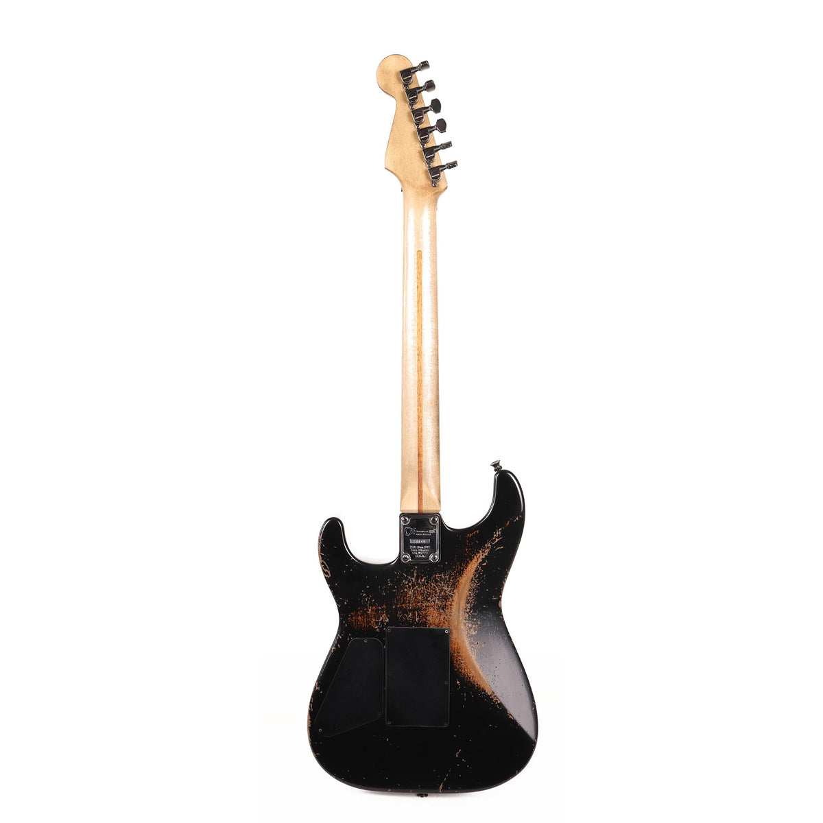 Charvel Custom Shop Nitro Aged San Dimas 1H Black Music Zoo Exclusive — 3