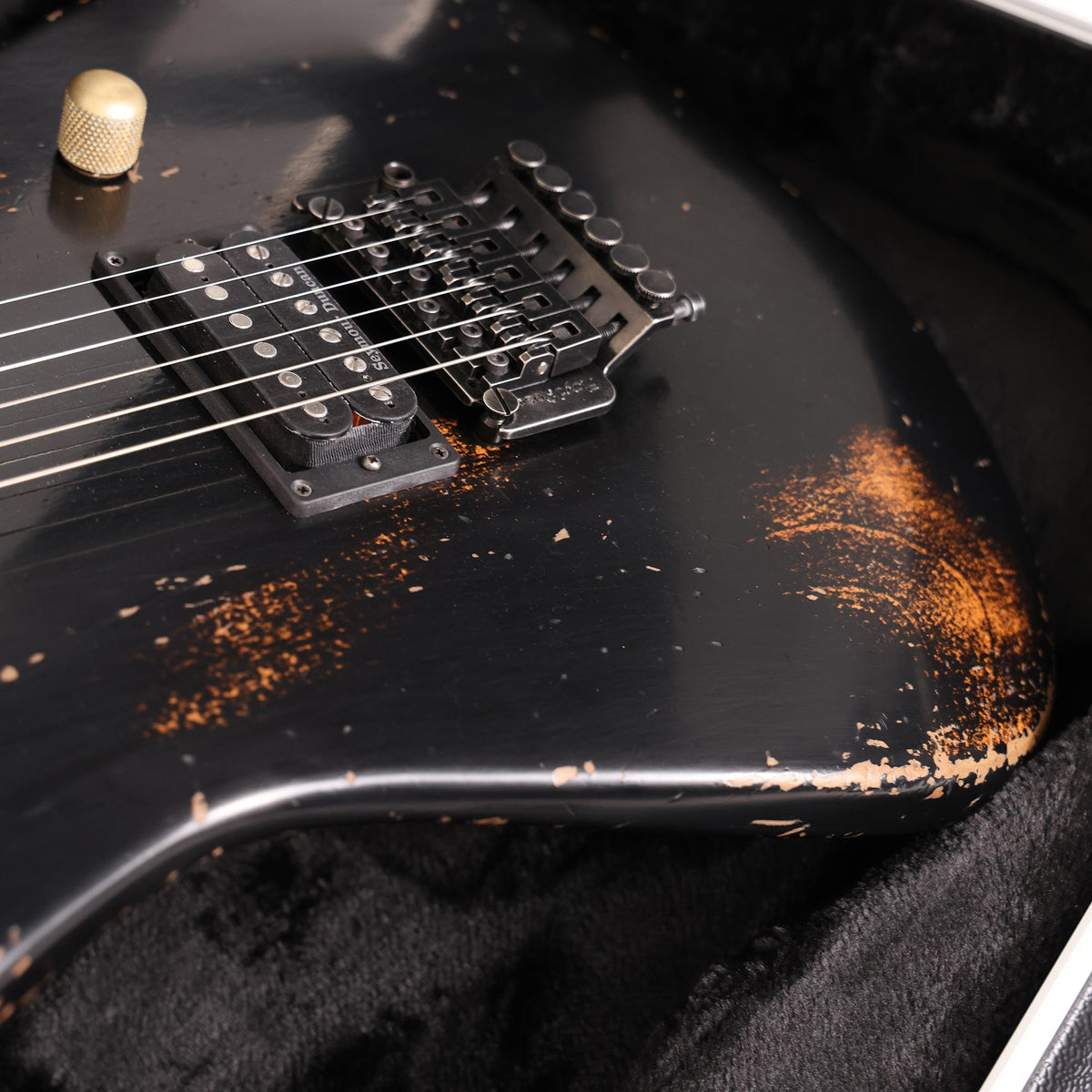 Charvel Custom Shop Nitro Aged San Dimas 1H Black Music Zoo Exclusive — 7