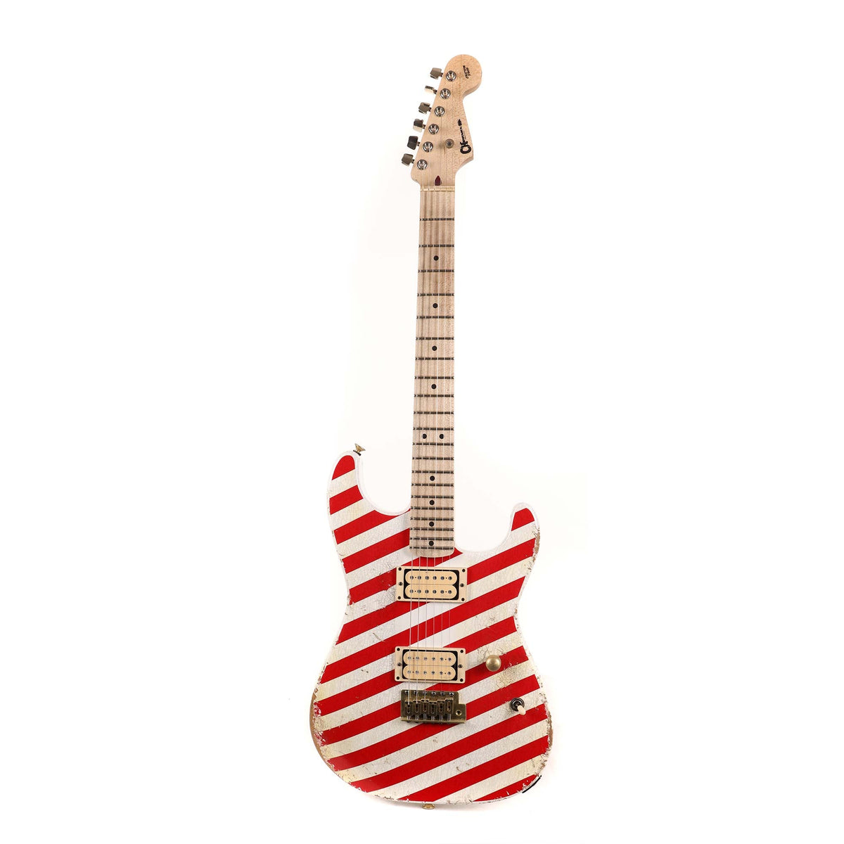 Charvel Custom Shop San Dimas Nitro Aged Diagonal Stripes — 2