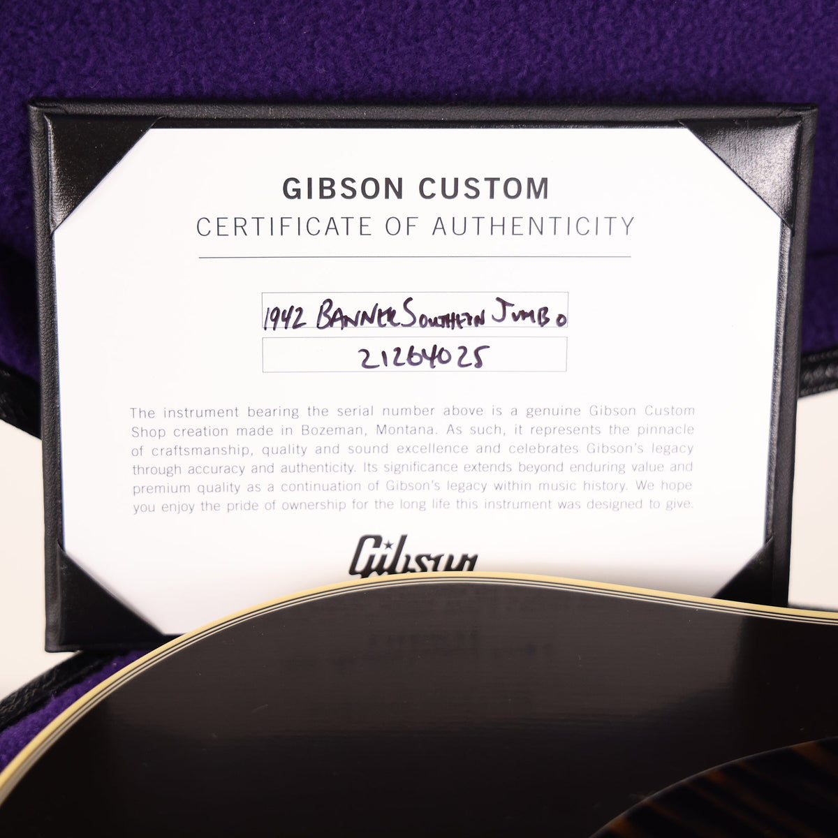 Gibson 1942 Banner Southern Jumbo Vintage Sunburst 2024 — 9