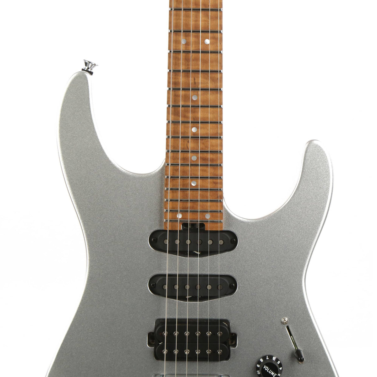 Charvel USA Select DK24 HSS 2PT CM Caramelized Maple Fingerboard Quicksilver Used — 6