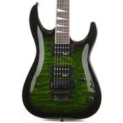 Jackson JS Series Dinky Arch Top JS32Q DKA Amaranth Fingerboard Transparent Green Burst