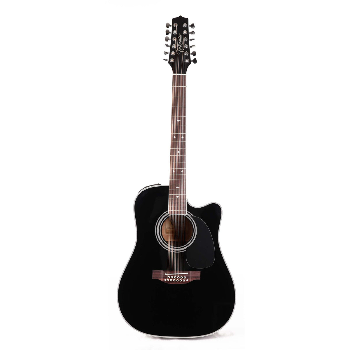 Takamine EF381SC 12-String Dreadnought Acoustic-Electric Black — 2