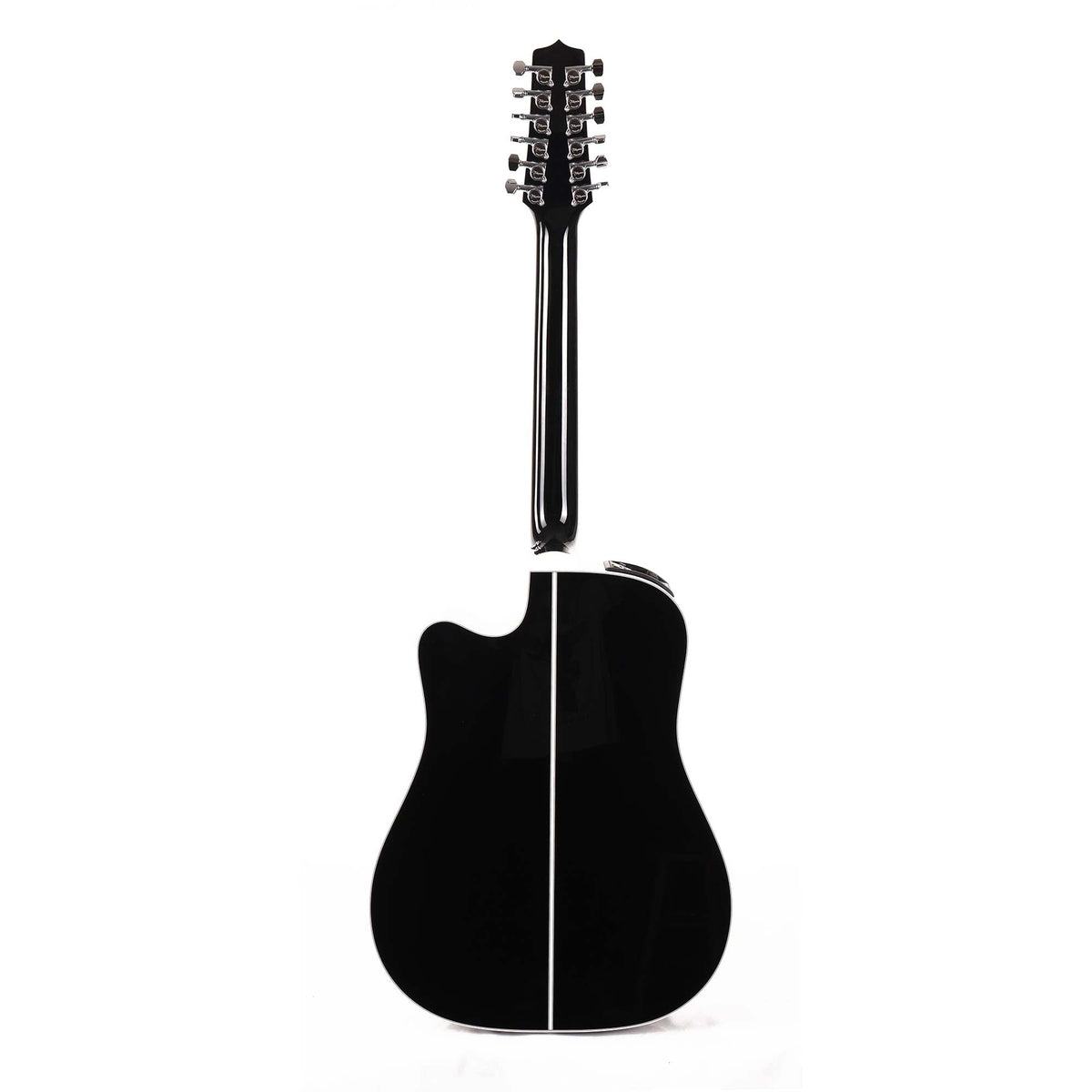 Takamine EF381SC 12-String Dreadnought Acoustic-Electric Black — 3