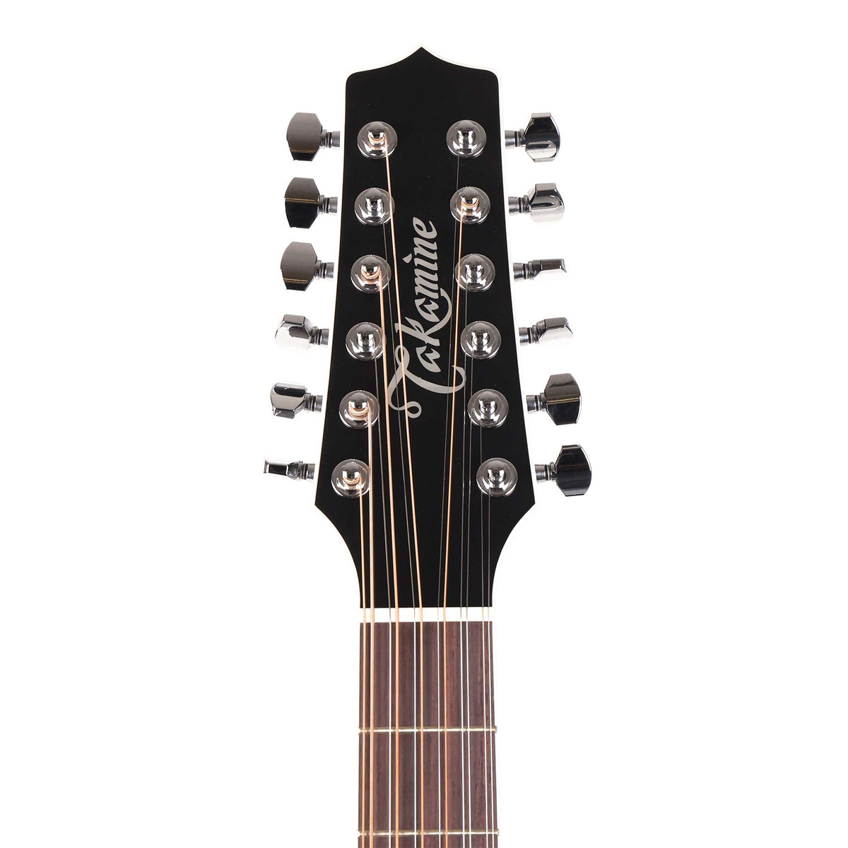 Takamine EF381SC 12-String Dreadnought Acoustic-Electric Black — 7