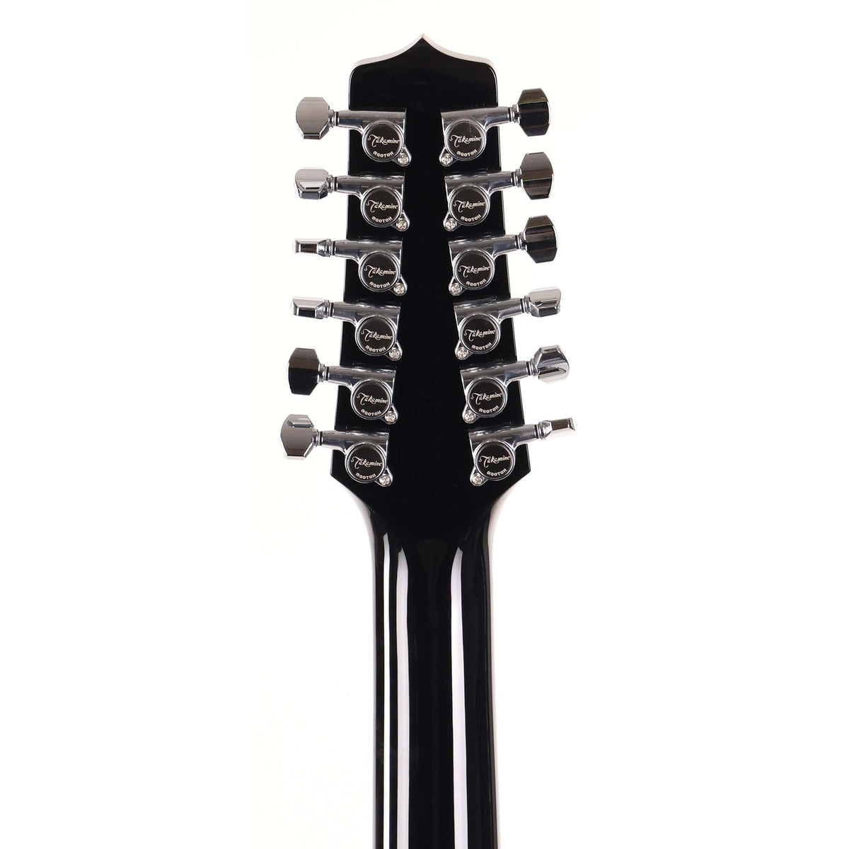Takamine EF381SC 12-String Dreadnought Acoustic-Electric Black — 8