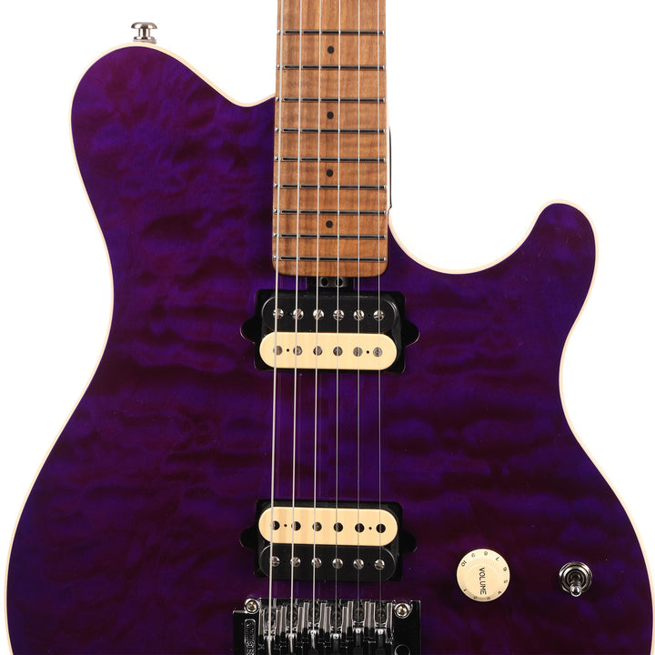Ernie Ball Music Man Axis Quilt Top Music Zoo Exclusive Amethyst