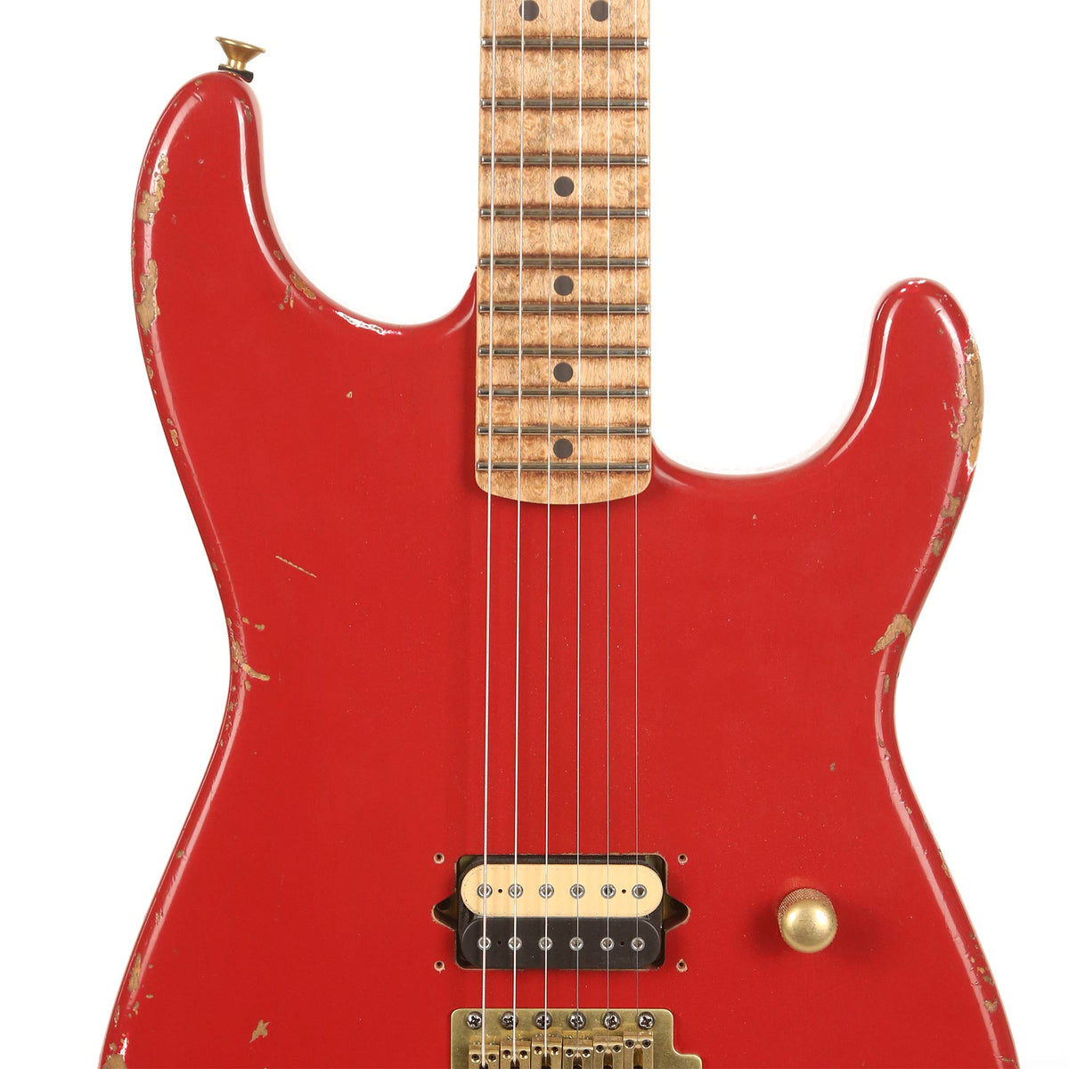 Charvel Custom Shop San Dimas Nitro Aged Dakota Red Masterbuilt Red Dave — 6