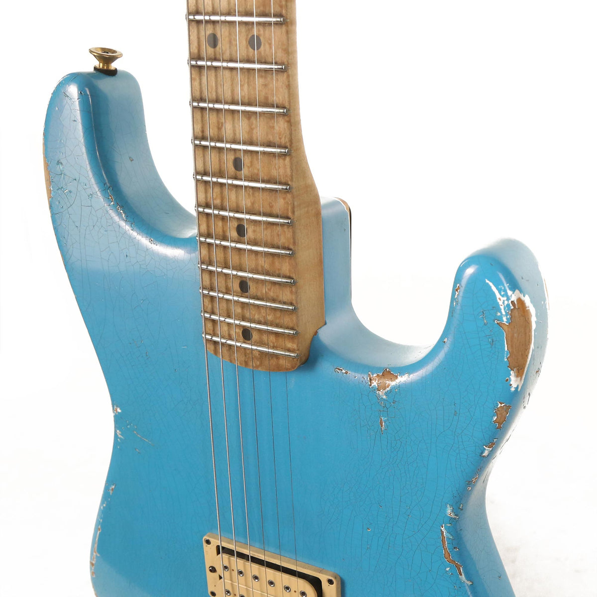 Charvel Custom Shop San Dimas Nitro Aged Robins Egg Blue Masterbuilt Red Dave — 7