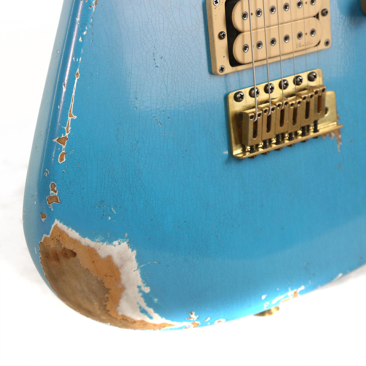 Charvel Custom Shop San Dimas Nitro Aged Robins Egg Blue Masterbuilt Red Dave — 9