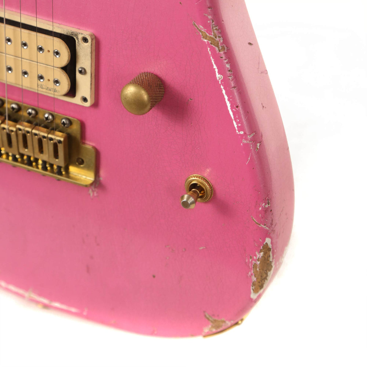 Charvel Custom Shop San Dimas Nitro Aged Bubble Gum Pink Masterbuilt Red Dave — 8