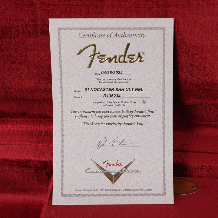 Fender Custom Shop 1951 Nocaster Masterbuilt Hacksaw Relic Kyle McMillin Vintage Blonde