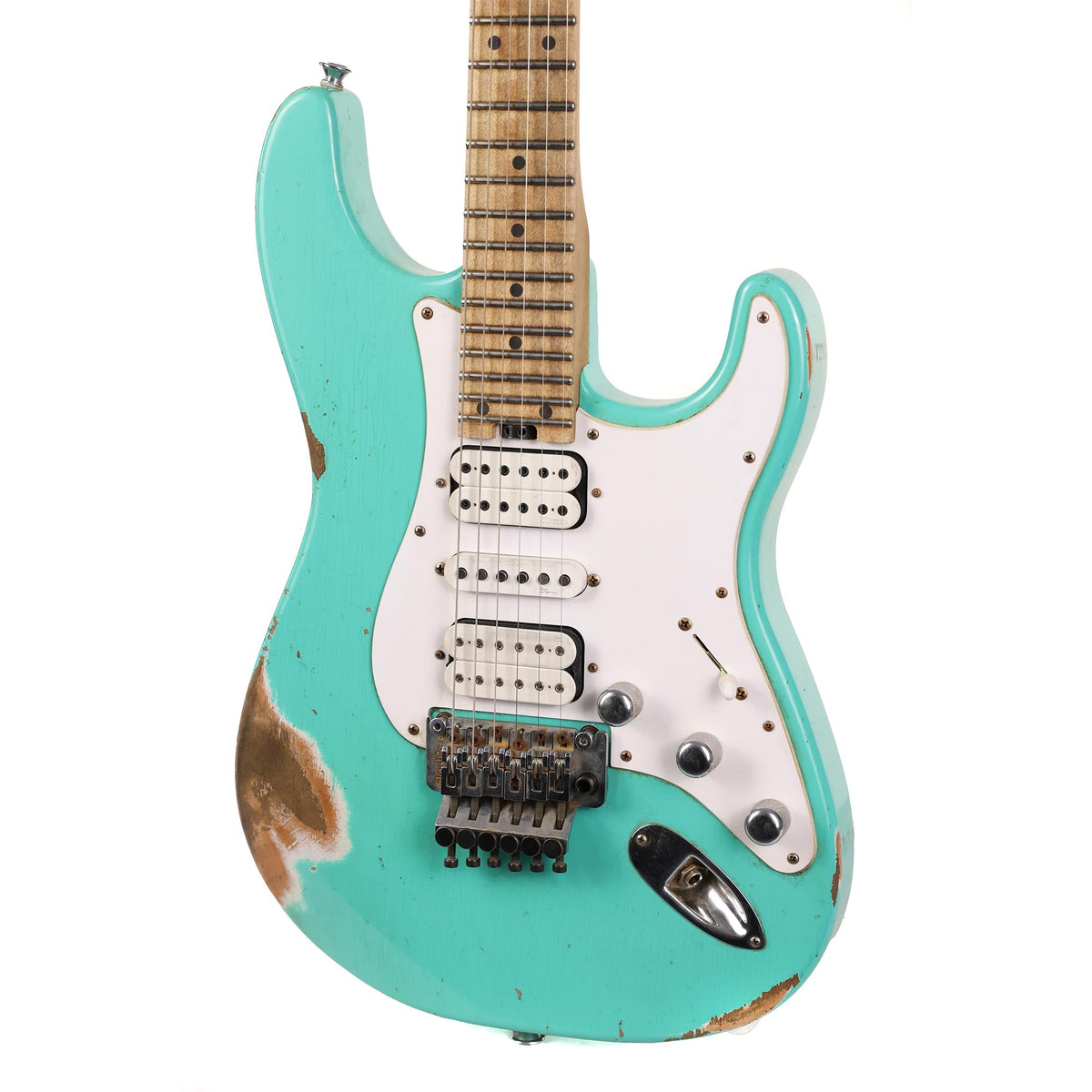 Charvel Custom Shop So-Cal 24-Fret HSH Seafoam Green Masterbuilt Pat Campolattano — 4