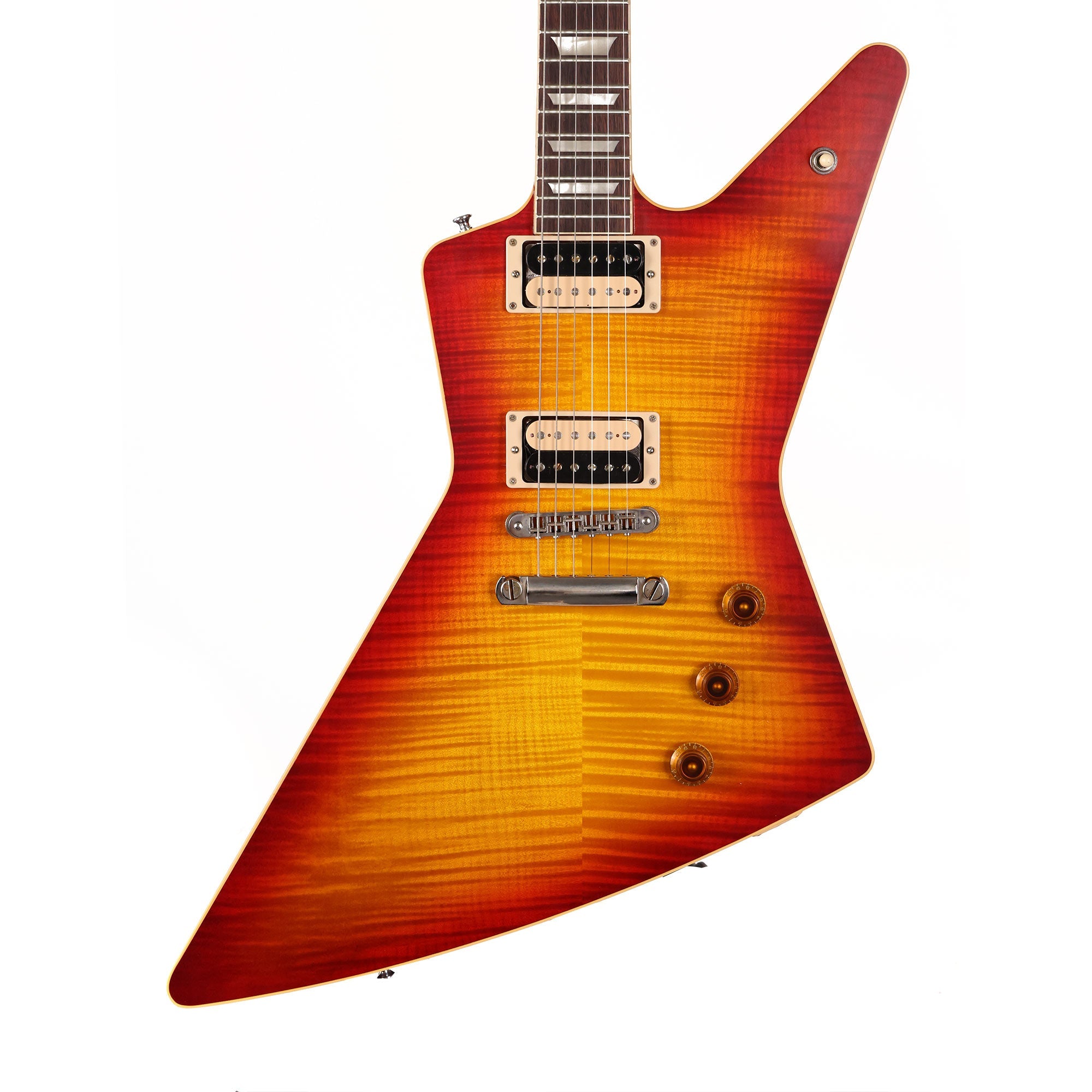 Top Explorer Chitarra elettrica Sunburst colore trapuntato acero top Top Explorer Chitarra elettrica Sunburst colore trapuntato acero top