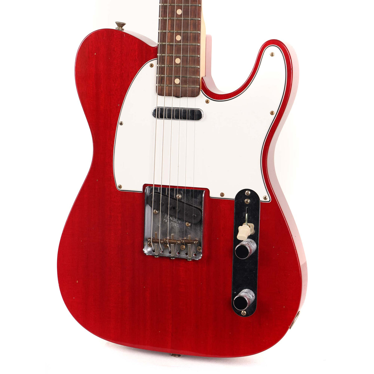 Fender Custom Shop 1963 Telecaster Mahogany Body Journeyman Relic Crimson Transparent 2023 — 4