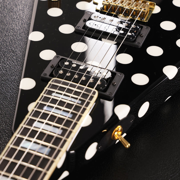 Jackson Custom Shop RR 1.5 Rhoads Black with White Polka Dots