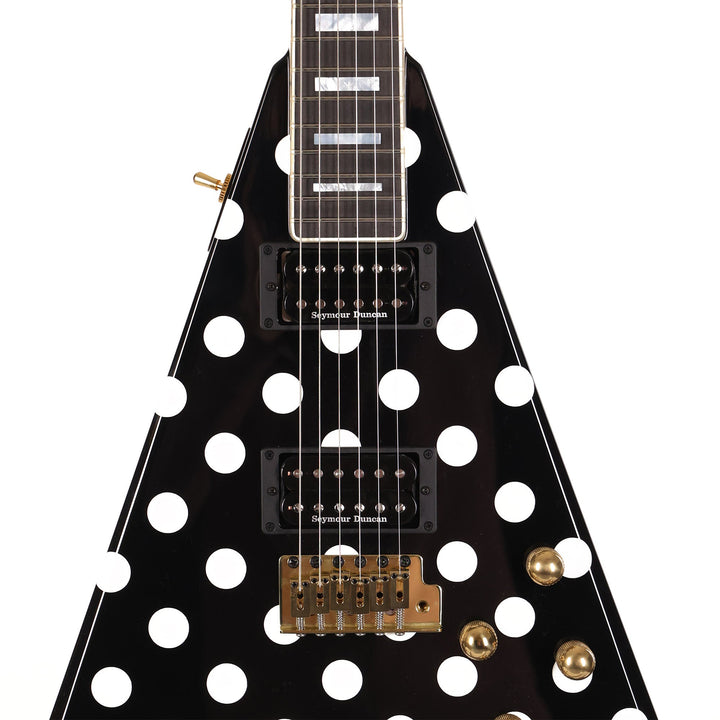 Jackson Custom Shop RR 1.5 Rhoads Black with White Polka Dots