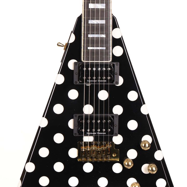 Jackson Custom Shop RR 1.5 Rhoads Black with White Polka Dots